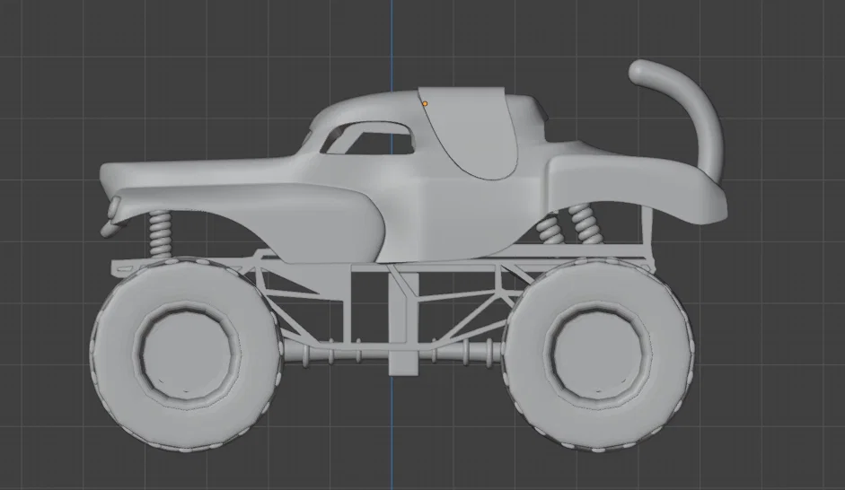 Monster Truck Monster Mutt (in 3D full, bánh xe quay được) - Image 12