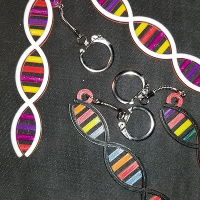 Móc khóa chuỗi DNA (DNA strand keychain)