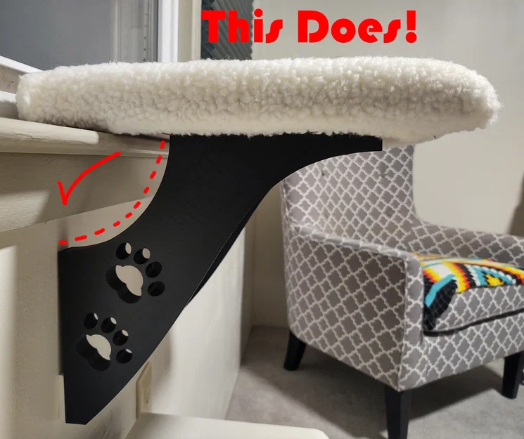 Bracket kệ mèo cho “SmartyKat Paw Perch”, hoặc tự làm kệ mèo của bạn - Image 4