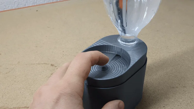 Bộ rửa cọ có cấp nước - Bản mod nút nhấn thay cơ chế vặn - Image 1