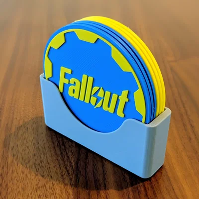 Bộ đế lót ly Fallout Vault 33 - Mô hình in 3D ấn tượng