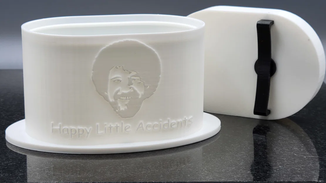 Dụng cụ rửa cọ vẽ 3D phiên bản Bob Ross độc đáo - Image 2