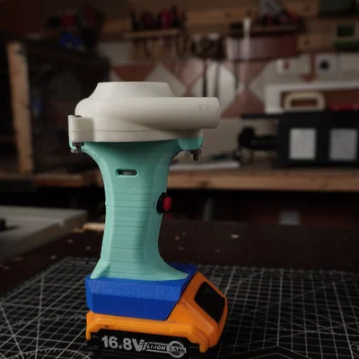 Tự làm máy thổi khí cầm tay chạy bằng pin (Turbo Blower DIY)