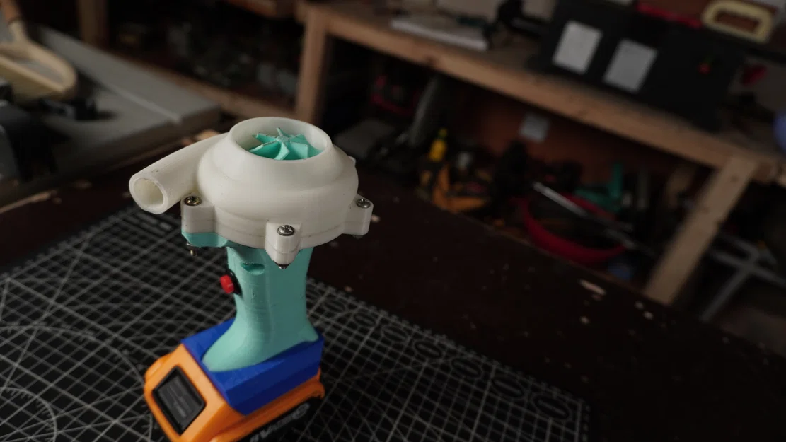 Tự làm máy thổi khí cầm tay chạy bằng pin (Turbo Blower DIY) - Image 8