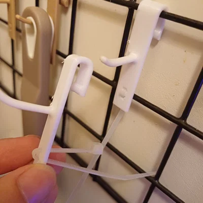 Móc treo Grid wall Hook 4x4cm - Giải pháp sắp xếp đồ dùng 3D