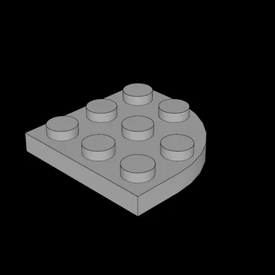 Tấm đế lắp ghép Lego (3x3) với góc bo tròn - Phụ kiện in 3D cực chuẩn