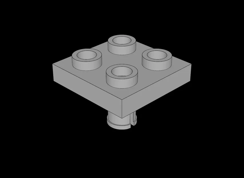 Tấm đế Lego 2x2 tương thích có chốt khóa - File in 3D chất lượng - Image 1