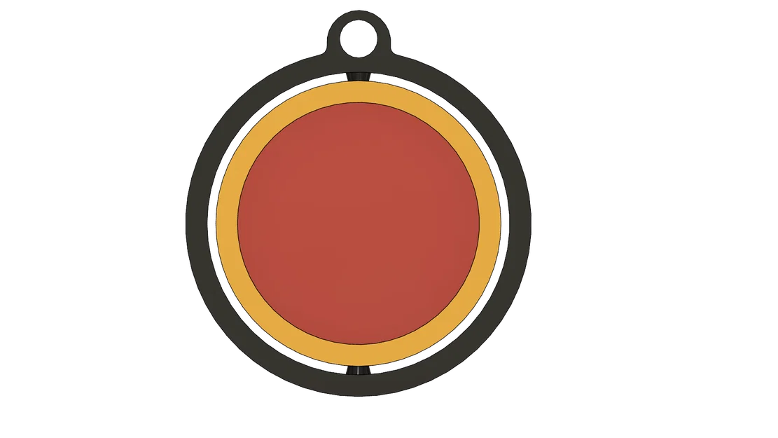 Móc khóa NFC xoay tiện lợi - Thiết kế 3D thông minh và cá tính - Image 1