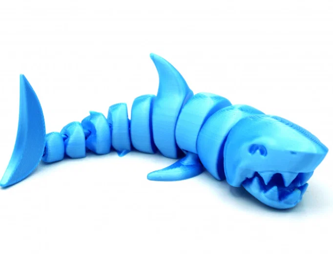Mô hình cá mập khớp nối (Articulated Shark) phong cách Lowpoly - Image 1