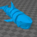 Mô hình cá mập khớp nối (Articulated Shark) phong cách Lowpoly - Thumbnail 2