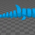 Mô hình cá mập khớp nối (Articulated Shark) phong cách Lowpoly - Thumbnail 3