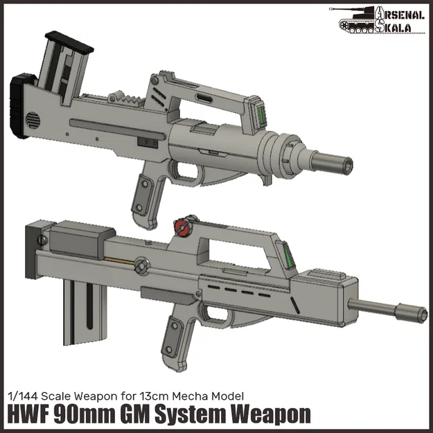 Vũ khí System Weapon GM 90mm HWF 1/144 - Image 1