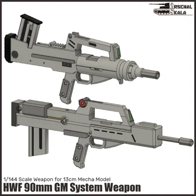 Vũ khí System Weapon GM 90mm HWF 1/144