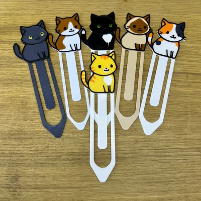 Bookmark Mèo Cam Dễ Thương