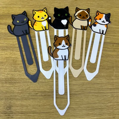 Bookmark Mèo Nâu Dễ Thương