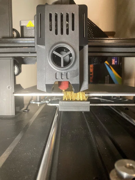Ender 3 V3 KE & SE: Chổi lau nozzle trục X – Không cần support! - Image 1