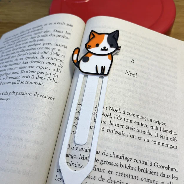 Bookmark Mèo Tam Thể Dễ Thương (Cute Calico Cat Bookmark) - Image 2