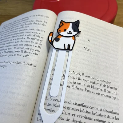 Bookmark Mèo Tam Thể Dễ Thương (Cute Calico Cat Bookmark)