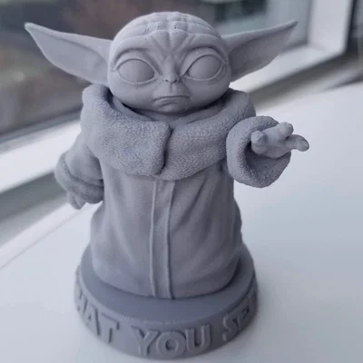 Mô hình Baby Yoda in 3D cực đáng yêu cho fan Star Wars