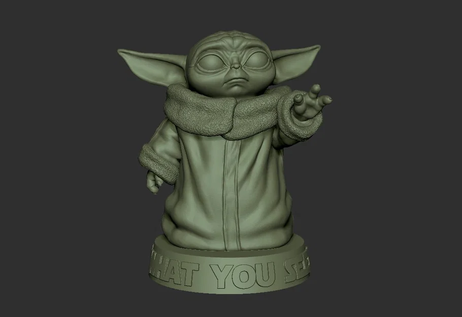 Mô hình Baby Yoda in 3D cực đáng yêu cho fan Star Wars - Image 2
