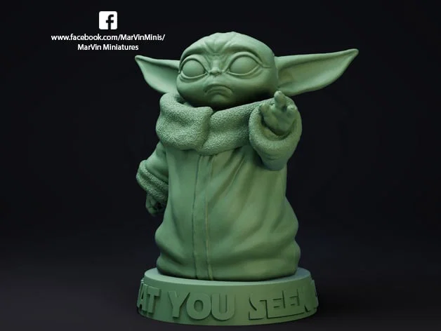 Mô hình Baby Yoda in 3D cực đáng yêu cho fan Star Wars - Image 3