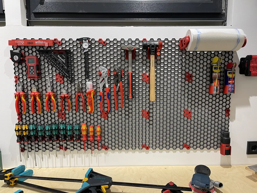 Giá treo kềm Knipex cho Honeycomb Storage Wall (HSW) - Image 1