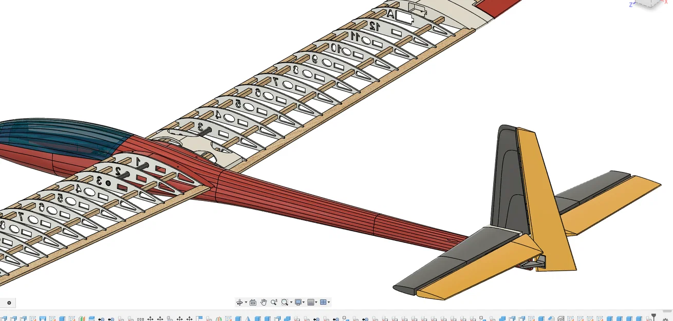 Tàu lượn RC Cirrus chạy động cơ (Cirrus RC powered glider) - Image 5