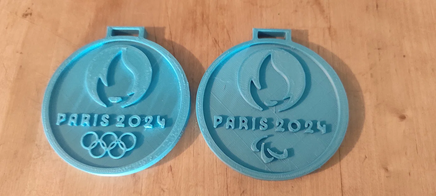 Mô hình huy chương Olympic và Paralympic Paris 2024 in 3D - Image 1