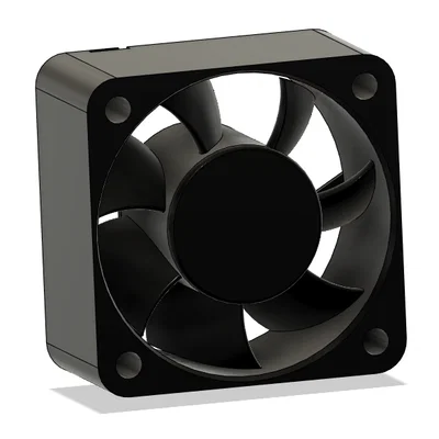 Mô hình quạt Axial 4020 tham khảo cho thiết kế 3D chuyên nghiệp