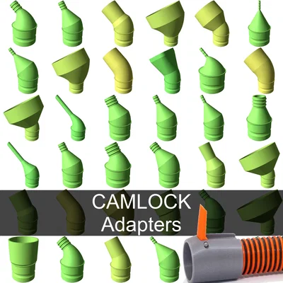 Adapter và Nozzle CAMLOCK cho ống hút bụi (400+ mẫu)