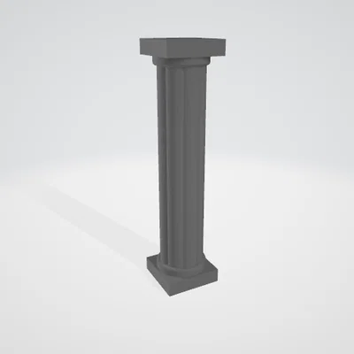 Mô hình cột trụ cổ điển in 3D sắc nét