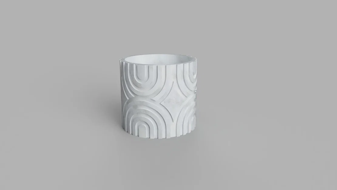 Mẫu Chậu Hoa Vase Mode Đẹp Mắt In 3D Đơn Giản - Image 1