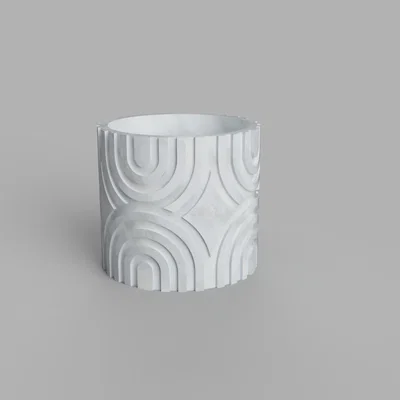 Mẫu Chậu Hoa Vase Mode Đẹp Mắt In 3D Đơn Giản