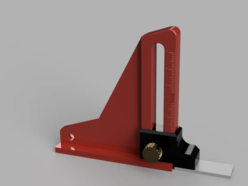 Thước đo độ sâu cho router/cưa bàn (Depth gauge for router/table saw) - Image 1