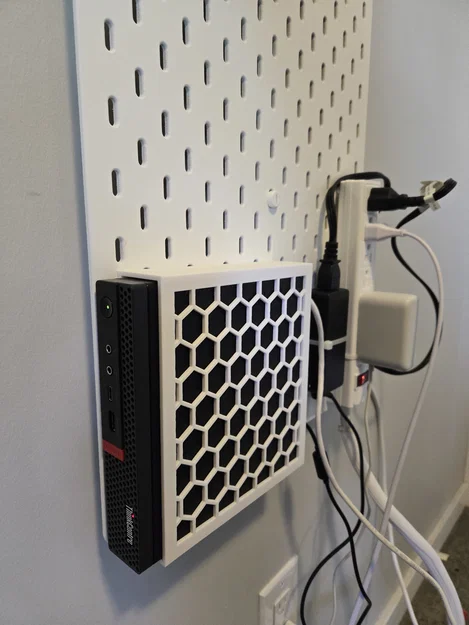 Giá treo tường Lenovo ThinkStation cho bảng Ikea Skadis 3D - Image 1