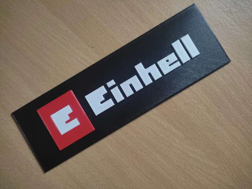 Mô hình logo Einhell 3D ấn tượng - Hướng dẫn in đa màu sắc chi tiết - Image 1