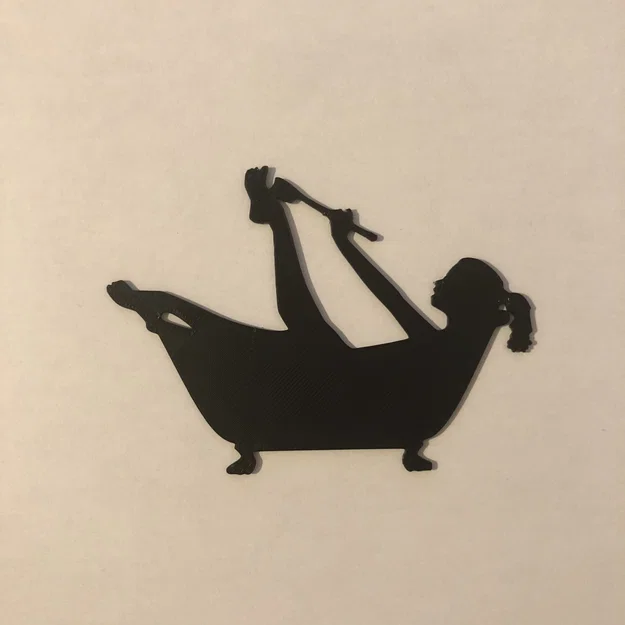 Biển báo treo cửa phòng tắm độc đáo trang trí nhà cửa in 3D - Image 1