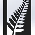Tranh treo tường nghệ thuật lá dương xỉ (Silver Fern) in 3D - Thumbnail 2
