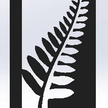 Tranh treo tường nghệ thuật lá dương xỉ (Silver Fern) in 3D