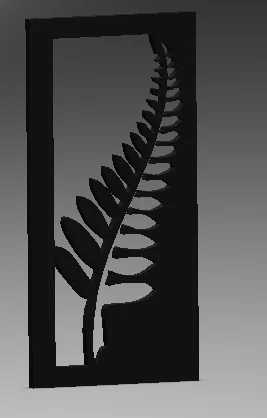 Tranh treo tường nghệ thuật lá dương xỉ (Silver Fern) in 3D - Image 3