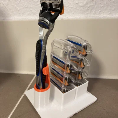 Đế cắm dao cạo Gillette Fusion chuẩn Gridfinity 3D
