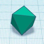 Mô hình xúc xắc D8 trống (Blank D8 Dice) tự in 3D độc đáo