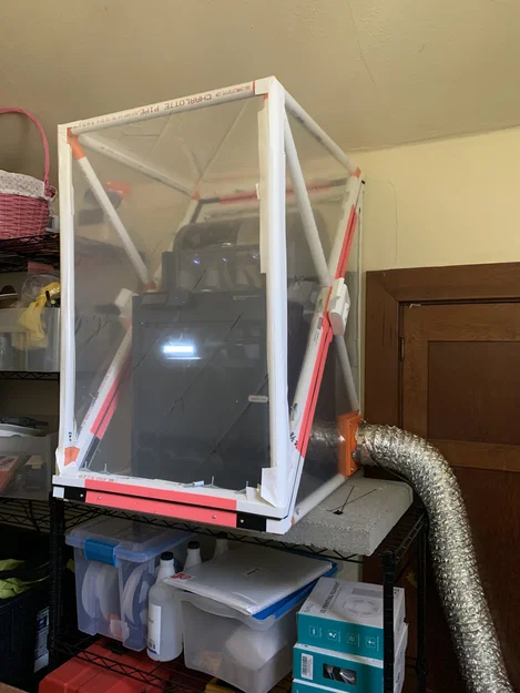 Bộ khớp nối in 3D cho khung bao máy in PVC 3/4 inch - Image 1