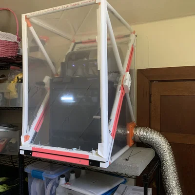 Bộ khớp nối in 3D cho khung bao máy in PVC 3/4 inch