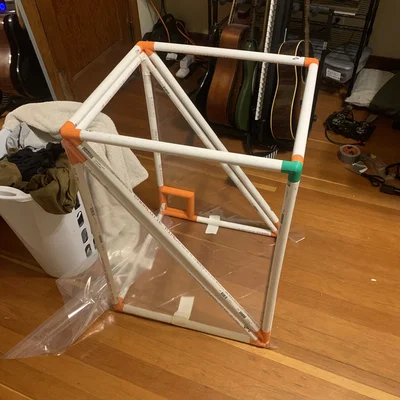 Bộ khớp nối in 3D cho khung bao máy in PVC 3/4 inch