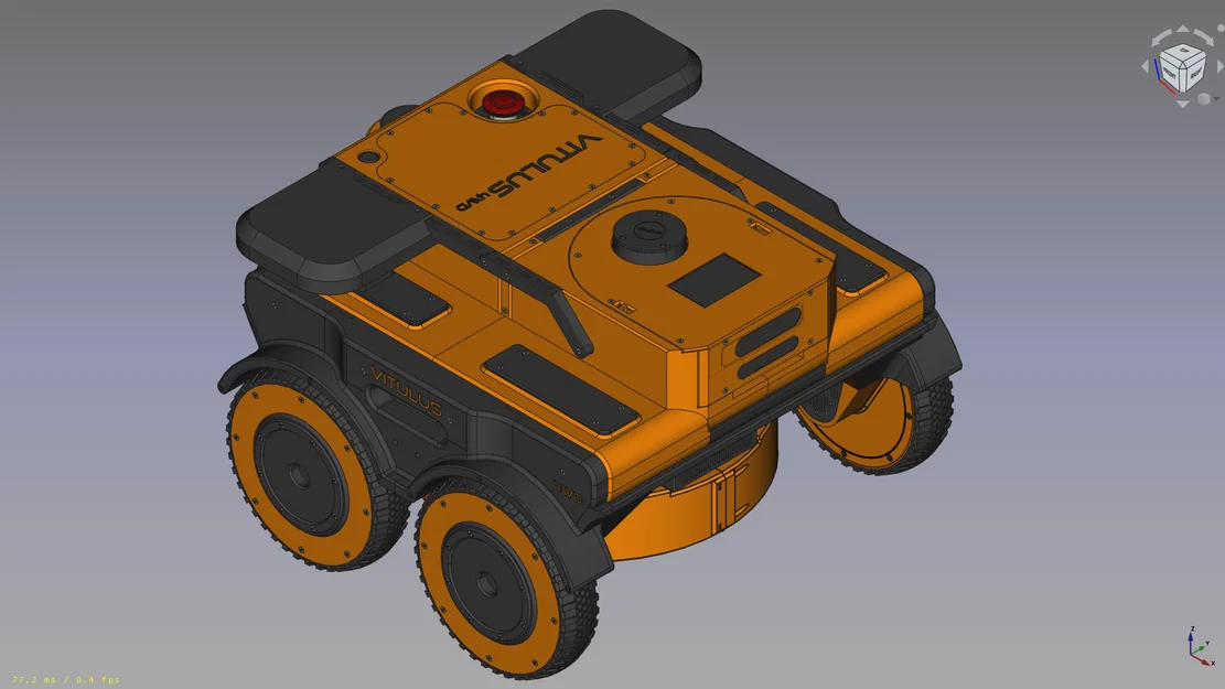 VITULUS – Robot cắt cỏ tự hành (Robotic Lawn Mower) in 3D - Image 2