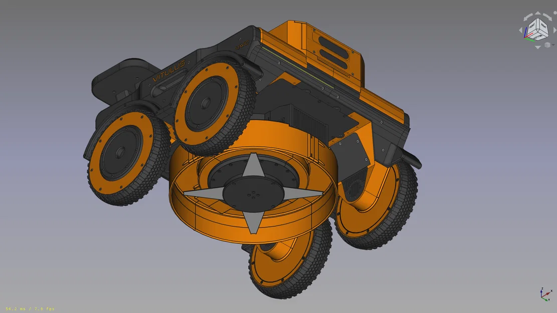 VITULUS – Robot cắt cỏ tự hành (Robotic Lawn Mower) in 3D - Image 8