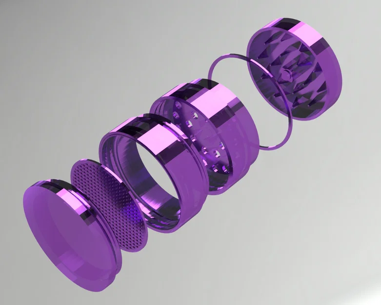 Herb Grinder 4 Mảnh Có Screen (Lưới Lọc) - Image 1