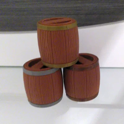 Thùng (barrel) ø50x50mm có nắp khóa, xếp chồng