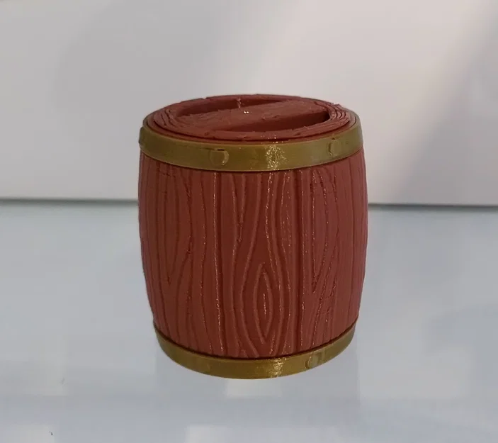 Thùng (barrel) ø50x50mm có nắp khóa, xếp chồng - Image 5
